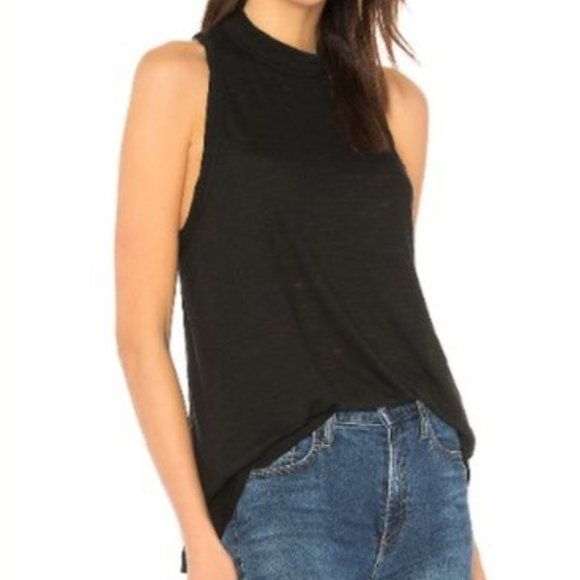 Last One! Free People NWT S Brisbane Black Tank Racerback Perfect for Summer! - Picture 12 of 12